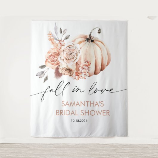 Tenture Fond pour retomber amoureux, douche de mariée auto (Devant)