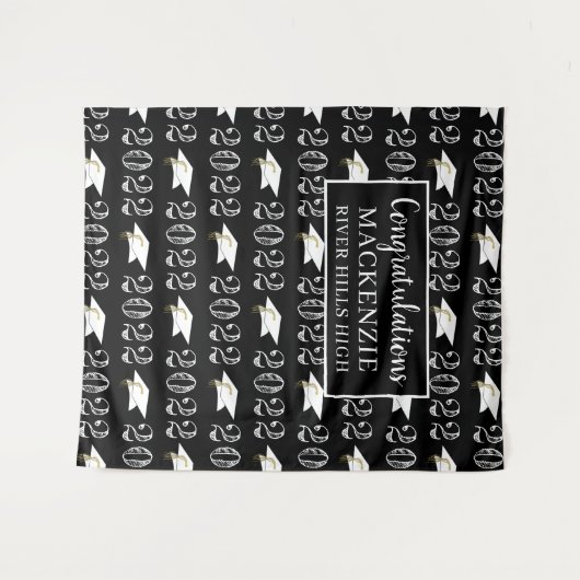 Tenture Fond pour séance photo de remise de diplôme classe (Devant (Horizontal))