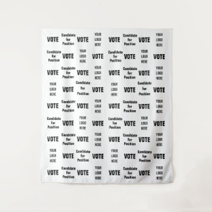 Tenture Fond pour selfie de vote de nuit de campagne élect