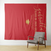 Tenture Fond pour selfies photobooth de remise de diplômes (En situation (horizontale))