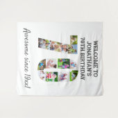 Tenture Fond pour un collage de photos de fête d'anniversa (Devant (Horizontal))