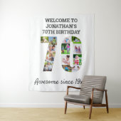 Tenture Fond pour un collage de photos de fête d'anniversa (En situation)