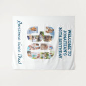 Tenture Fond pour un collage de photos de fête d'anniversa (Devant (Horizontal))