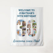 Tenture Fond pour un collage de photos de fête d'anniversa (Devant)