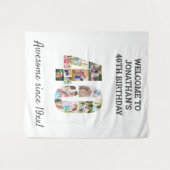 Tenture Fond pour un collage de photos de fête d'anniversa (Devant (Horizontal))