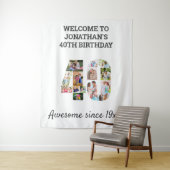 Tenture Fond pour un collage de photos de fête d'anniversa (En situation)