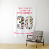 Tenture Fond pour un collage de photos de fête d'anniversa (En situation)