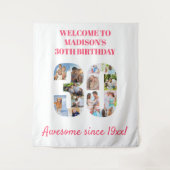 Tenture Fond pour un collage de photos de fête d'anniversa (Devant)