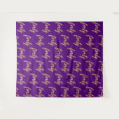 Tenture Fond "Quarante" 40e Anniversaire Or Violet (Devant (Horizontal))