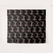 Tenture Fond "Quarante" 40e Anniversaire Rose Gold Noir (Devant (Horizontal))