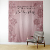 Tenture Fond Rose Gold Soirée d'entreprise de Fêtes de fin (En situation)