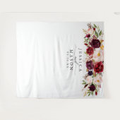 Tenture Fond Rustique Bourgogne Marsala - Photobooth (Devant (Horizontal))