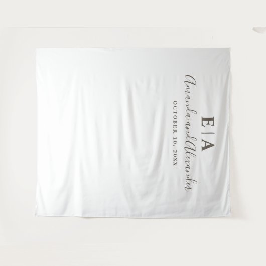 Tenture Fond simple de typographie. Fond de mariage (Devant (Horizontal))