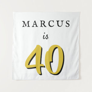 Tenture Fond simple pour fête d'anniversaire de 40 ans