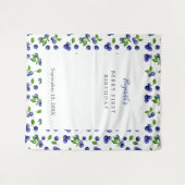 Tenture Fond simple pour le premier anniversaire de Bluebe (Devant (Horizontal))