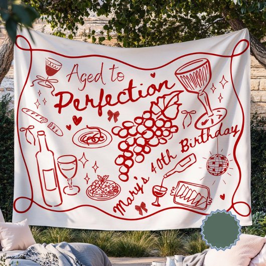 Tenture Fond sur mesure vieilli à la perfection pour vin