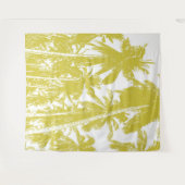 Tenture Fond tropical dans un effet d'affiche dorée (Devant (Horizontal))