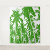 Tenture Fond tropical. Effet de posterisation vert (Devant)