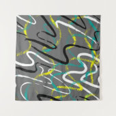 Tenture Fond urbain abstrait sans couture avec vague grung (Devant (Horizontal))
