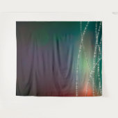 Tenture Fond vert avec guirlande lumineuse pour photos  (Devant (Horizontal))