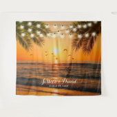 Tenture Fonds de mariage à Palm Beach Coucher de soleil tr (Devant (Horizontal))