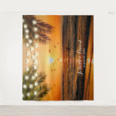 Tenture Fonds de mariage à Palm Beach Coucher de soleil tr (Devant)