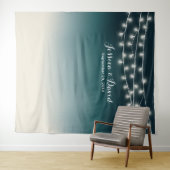 Tenture Fonds de mariage avec guirlandes de lumières sarce (En situation (horizontale))