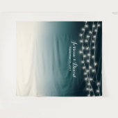 Tenture Fonds de mariage avec guirlandes de lumières sarce (Devant (Horizontal))