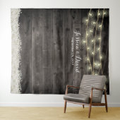 Tenture Fonds de mariage de grange de fleurs de respiratio (En situation (horizontale))