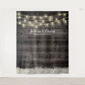 Tenture Fonds de mariage de grange de fleurs de respiratio (Devant)