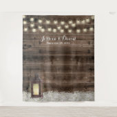 Tenture Fonds de mariage de grange de lanterne rustique bl (Devant)