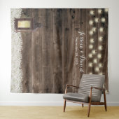 Tenture Fonds de mariage en grange à lanterne rustique et (En situation (horizontale))