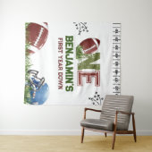 Tenture Football 1ère année après l'anniversaire (En situation (horizontale))