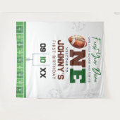 Tenture Football 1st Birthday Photo Backdrop (Devant (Horizontal))