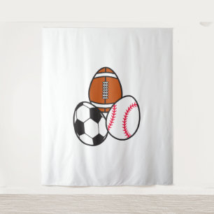 Tenture Football américain Soccer Sports Baseball Pâques