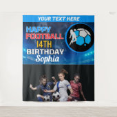 Tenture Football Anniversaire, Football Joueuse (Devant)