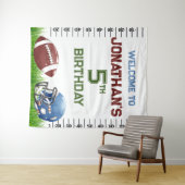 Tenture Football Anniversaire garçon (En situation (horizontale))