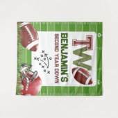 Tenture Football Anniversaire garçon (Devant (Horizontal))