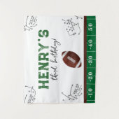 Tenture Football Birthday Fabric Arrière-plan (Devant)