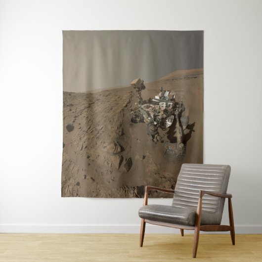 Tenture Forage Mars Curiosity Red Martian Paysage (En situation)