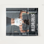 Tenture Force physique Femmes Muscle Worth Motivation (Devant (Horizontal))