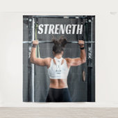 Tenture Force physique Femmes Muscle Worth Motivation (Devant)