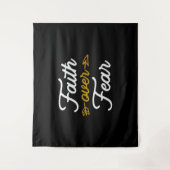 Tenture Force spirituelle Foi sur la peur (Devant)