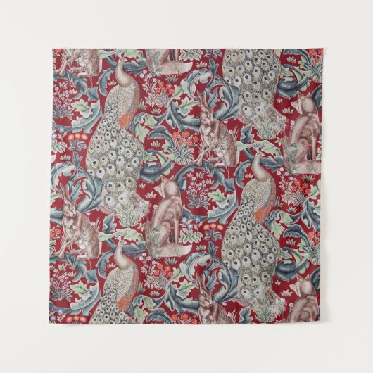 Tenture Forest Animals, William Morris (Devant (Horizontal))