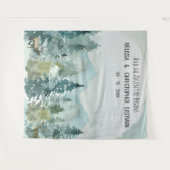 Tenture Forest Wonder Mariage Arrière-plan Photo Booth (Devant (Horizontal))