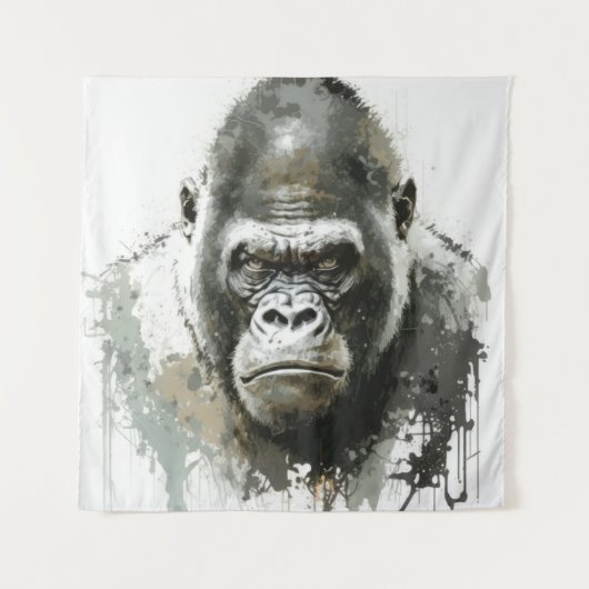 Tenture Forêt animalière de la Pinède de Gorilla (Devant)