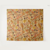 Tenture Forêt automnale sur ocre (Devant (Horizontal))