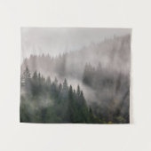 Tenture Forêt brumeuse dans les montagnes (Devant (Horizontal))