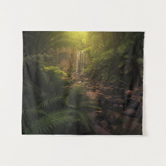 Tenture Forêt | Cascade Sunlight Highlights (Devant (Horizontal))
