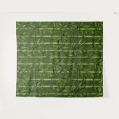 Tenture Forêt de bambou en vert (Devant (Horizontal))
